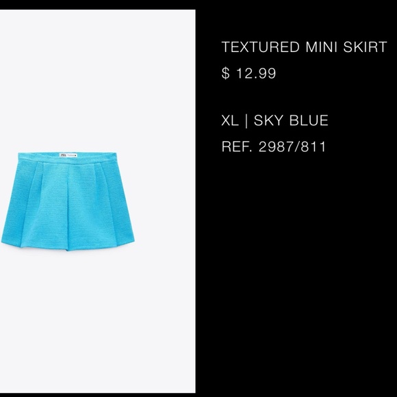 Zara Crop Textured Bomber & Mini Skirt - Picture 3 of 3